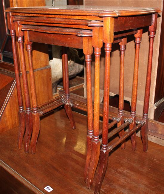 Edwardian nest of occasional tables(-)